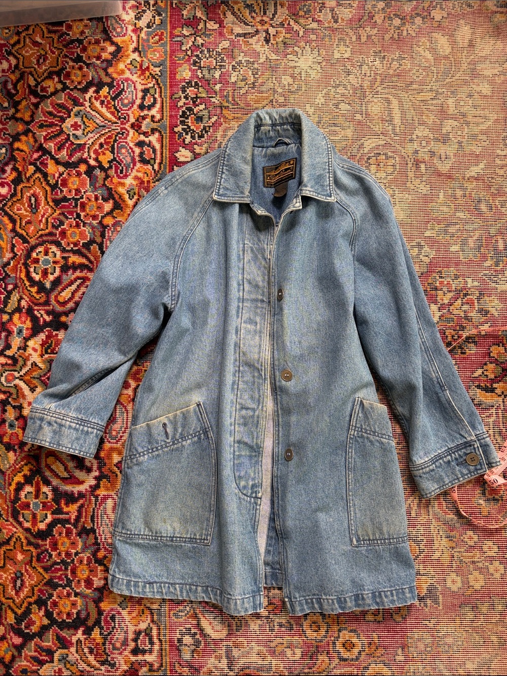 Eddie Bauer Light Blue Denim chore Jacket